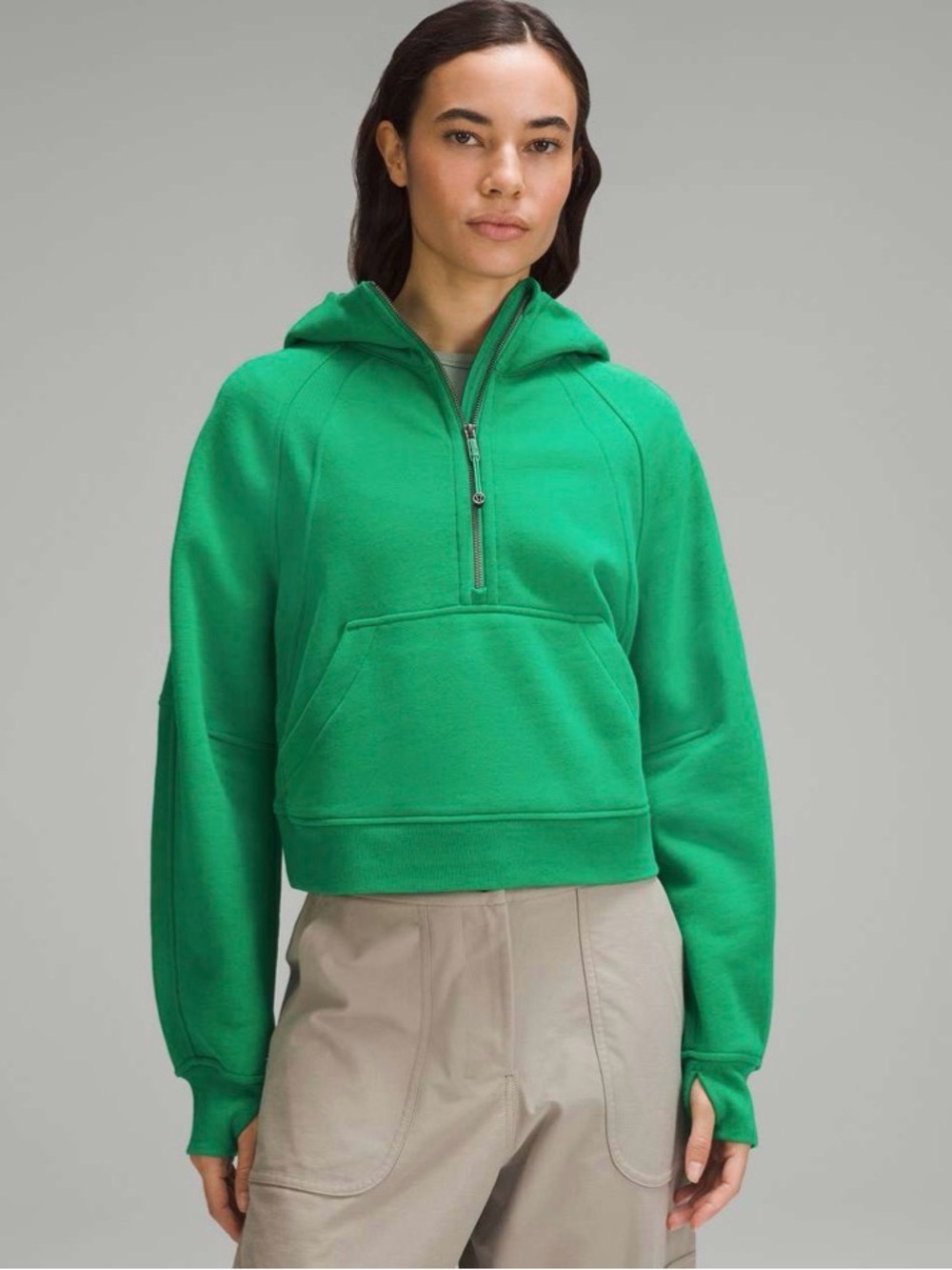 Lululemon Scuba Oversized Half-Zip Hoodie
Gully Green
